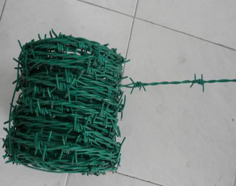 PVC包塑刺绳,铁蒺藜，带刺铁丝网
