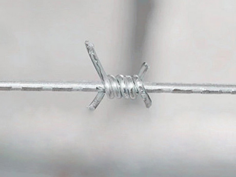 Single strand shop barbed wire